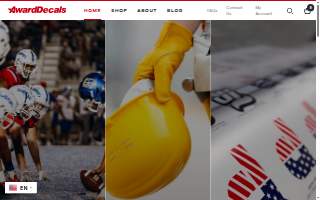 Award Decals website