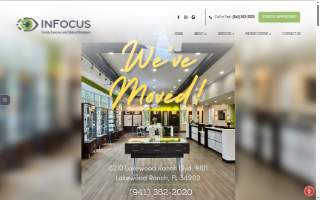 InFocus Family Eyecare website