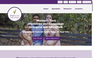 Women's Care of Shawnee website