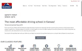 Midwest Driving School of Spring Hill website