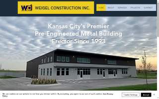 Weigel Construction website
