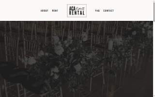 ACA Event Rental website