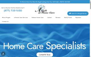 Angels At Home Care of Topeka website