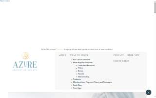 Azure Aesthetics website