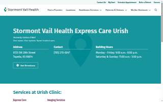 Cotton O'Neil Express Care Urish website