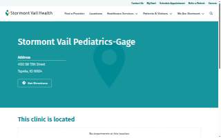Cotton O'Neil Pediatrics Gage website