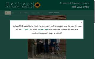 Heritage Mental Health Clinic website