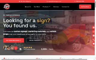 Knox Signs & Graphics website