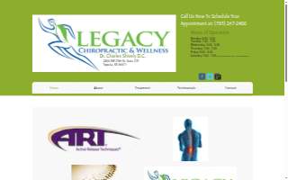 Legacy Chiropractic & Wellness website