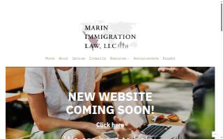 Marin Immigration Law, LLC website