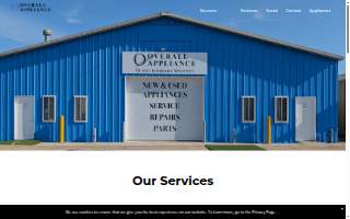 Overall Appliance website