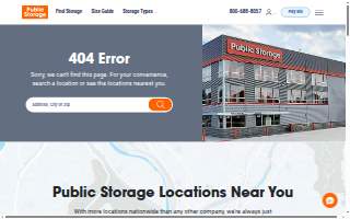 Public Storage of Topeka website