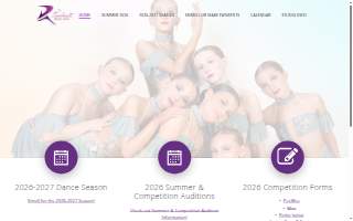 Radiant Dance Studio website