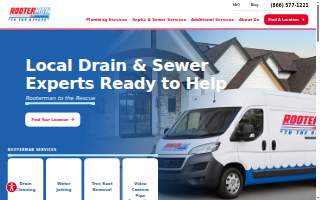 Rooter-Man Plumbing, Water Cleanup, Septic Pumping, Septic Cleaning & Drain Cleaning website