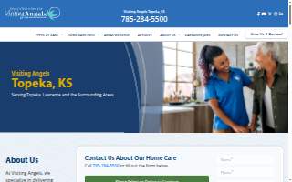 Visiting Angels Senior Home Care of Topeka website