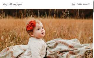 Wagers Photography website