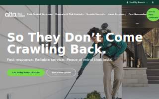 Altá Pest Control website