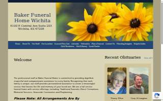 Baker Funeral Home website