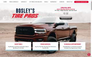 Bosley's Tire Pros website