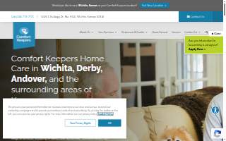 Comfort Keepers Home Care of Wichita website
