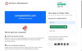 Complete K9 website