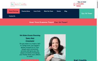 Coultis Law, LLC website