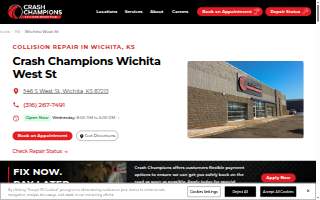 Crash Champions Collision Repair Wichita West St website