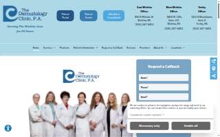 Dermatology Clinic PA website