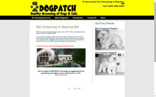 Dog Patch Grooming website