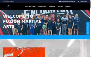 Fuzion Martial Arts website