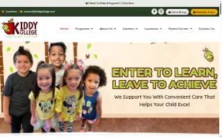 Kiddy Kollege Learning Center at Tyler Road website