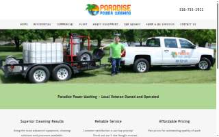 Paradise Power Washing website