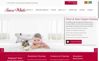 Snow White Carpet Cleaning website