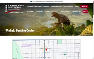 Community National Bank & Trust of Winfield website