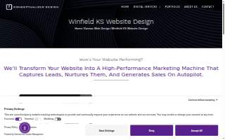 Conceptualized Design - Kansas Web Design of Winfield website