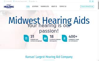 Midwest Hearing Aids website
