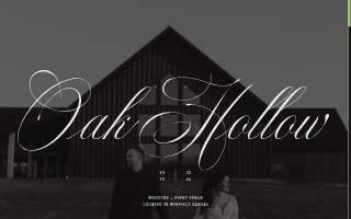 Oak Hollow Wedding Venue website