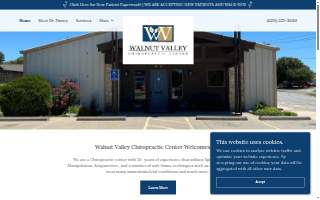 Walnut Valley Chiropractic Center website