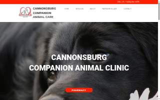 Cannonsburg Companion Animal Care website