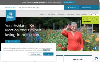 Comfort Keepers of Ashland website