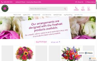 Country Garden Florist & Gifts website