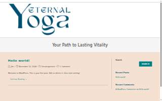 Eternal Yoga website