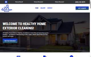 Healthy Home Exterior Cleaning website