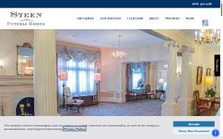 Steen Funeral Homes - 13th Street website