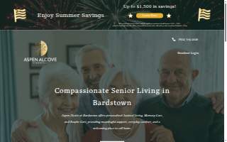 Aspen Alcove Bardstown website