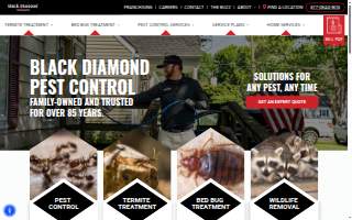 Black Diamond Pest Control of Bardstown website