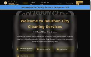 Bourbon City Cleaning Services website