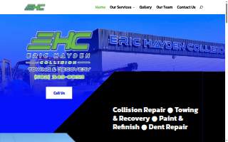 Eric Hayden Collision & Towing website