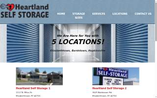 Heartland Self Storage website