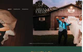 Ariana Jordan Photography website